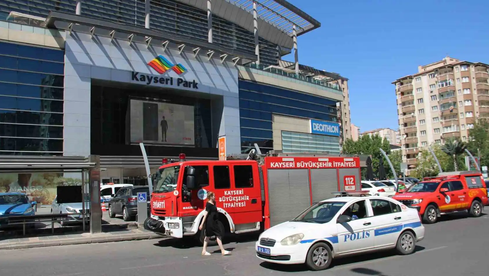 Kayseri Park'ta korkutan yangın!