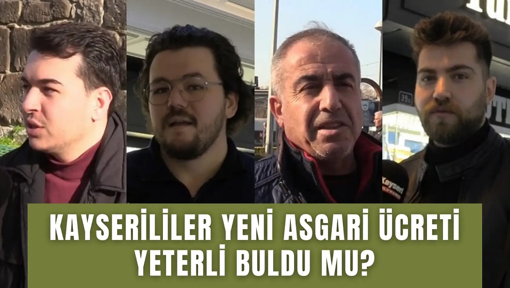 Kayserililer yeni asgari ücreti yeterli buldu mu? Anadolu Haber Sokakta…