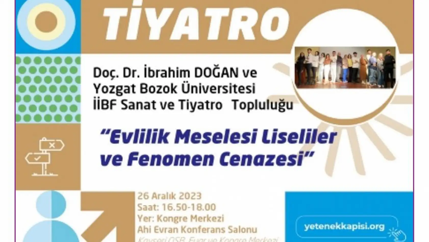 ORAKAF'23 kapsamında düzenlenecek tiyatro iptal edildi!