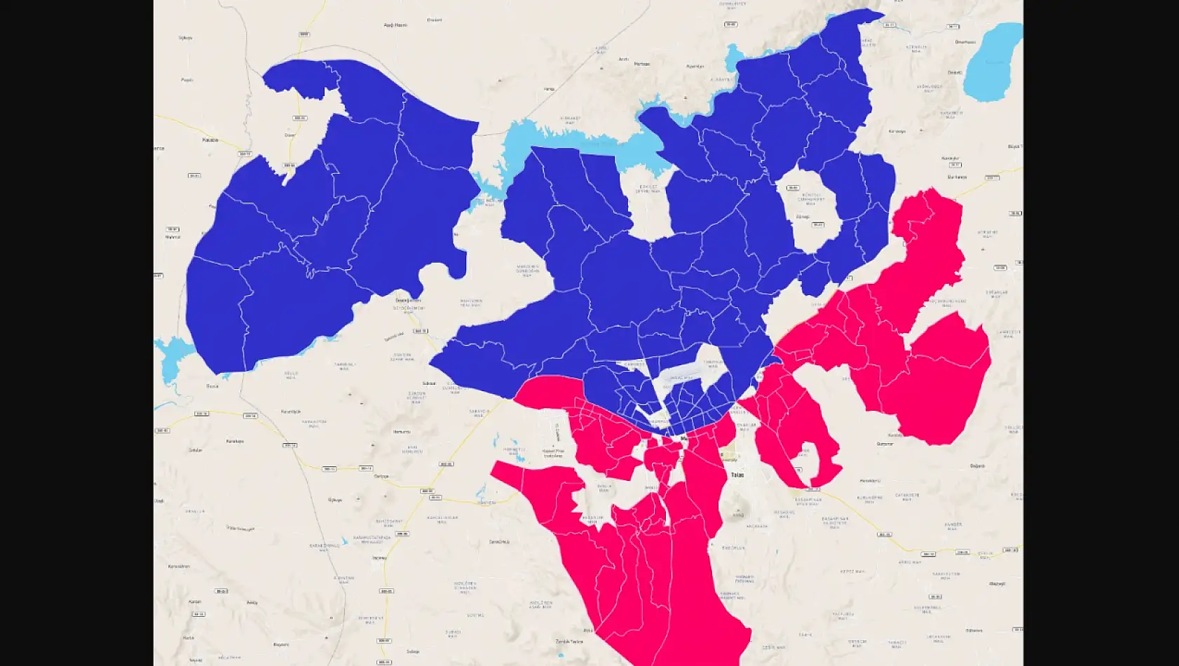 Türkiye'nin en kalabalık ilçesi belli oldu - Kayseri'nin en kalabalık ilçesi ve mahallesi neresi?