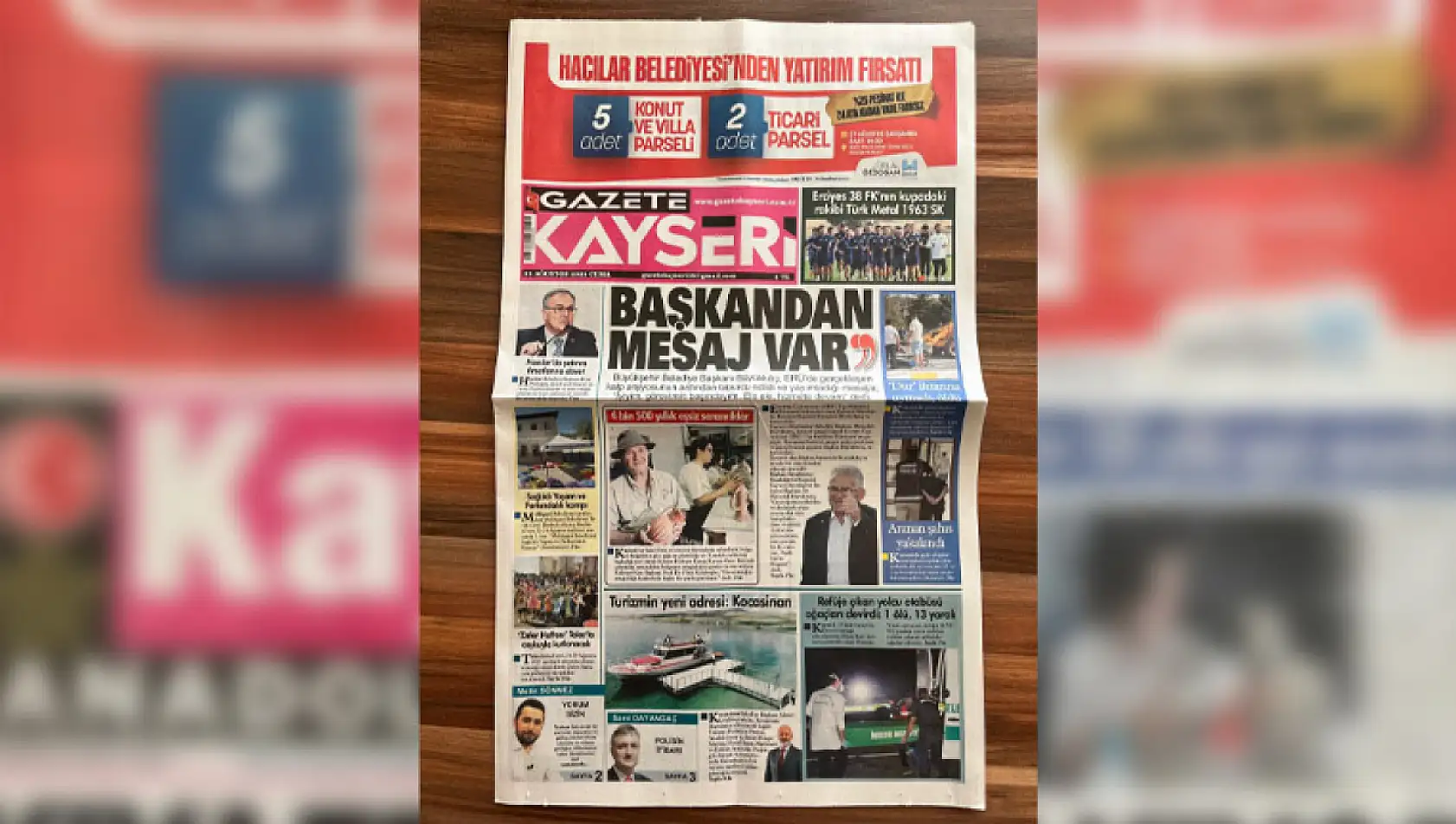 Kayseri basını 22 Ağustos'a böyle başladı – İşte öne çıkan manşetler!