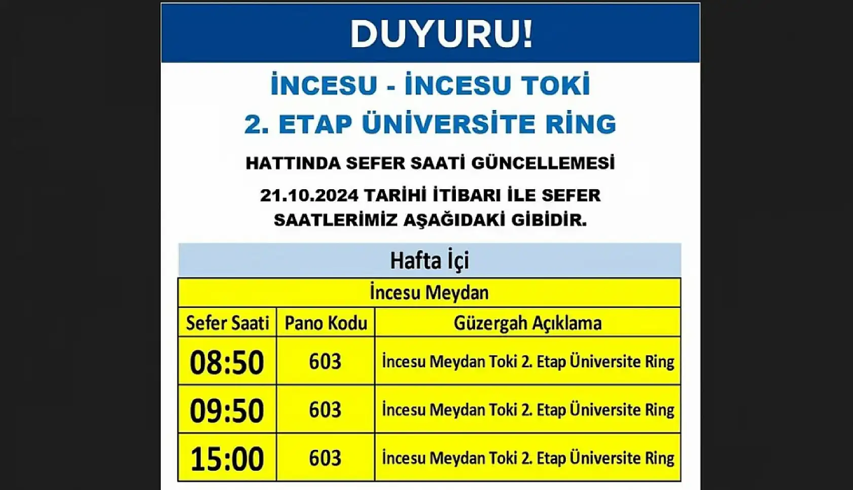 Son dakika: Kayseri'de otobüs güzergâhları değişti!