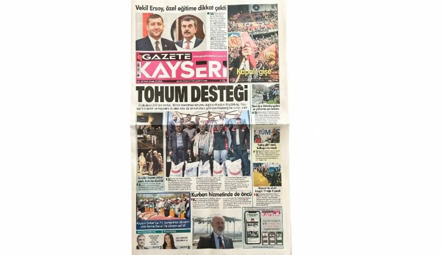 Kayseri yerel gazeteleri 25 Nisan'a hangi manşetlerle çıktı? İşte öne çıkanlar...