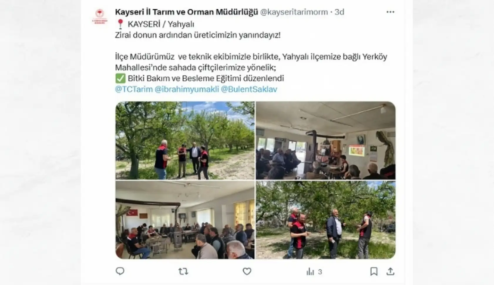 Sosyal medya platformlarında Kayseri ile ilgili neler konuşuldu? (6 Mayıs)