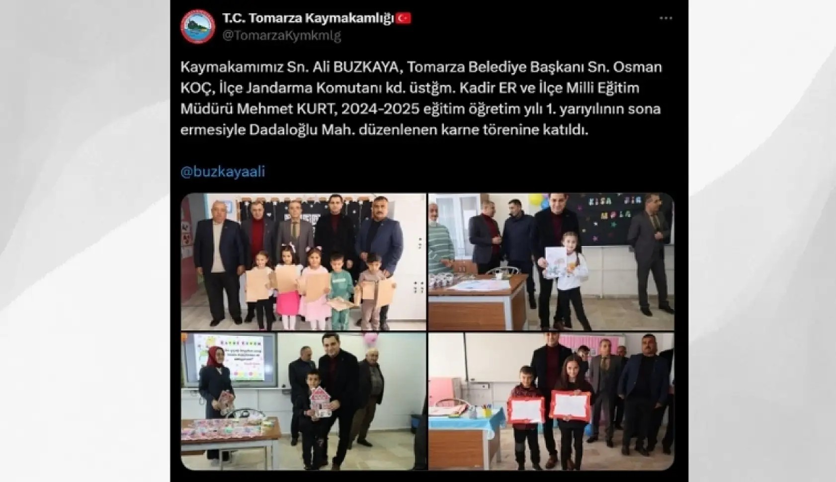 Kayseri'de sosyal medyada günün öne çıkanları: Karne heyecanı, yol çalışmaları, veda yemeği...