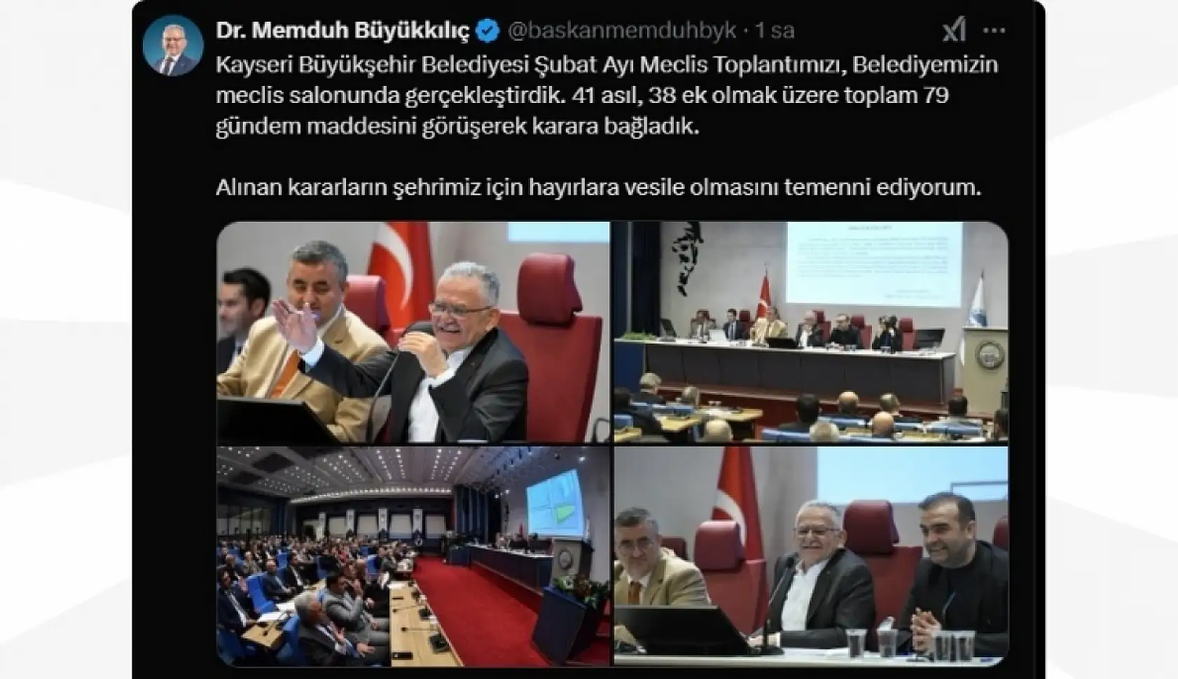 Kayseri'de sosyal medyada öne çıkanlar Erciyes Üniversitesi, KASKİ, Tarım, Büyükşehir....