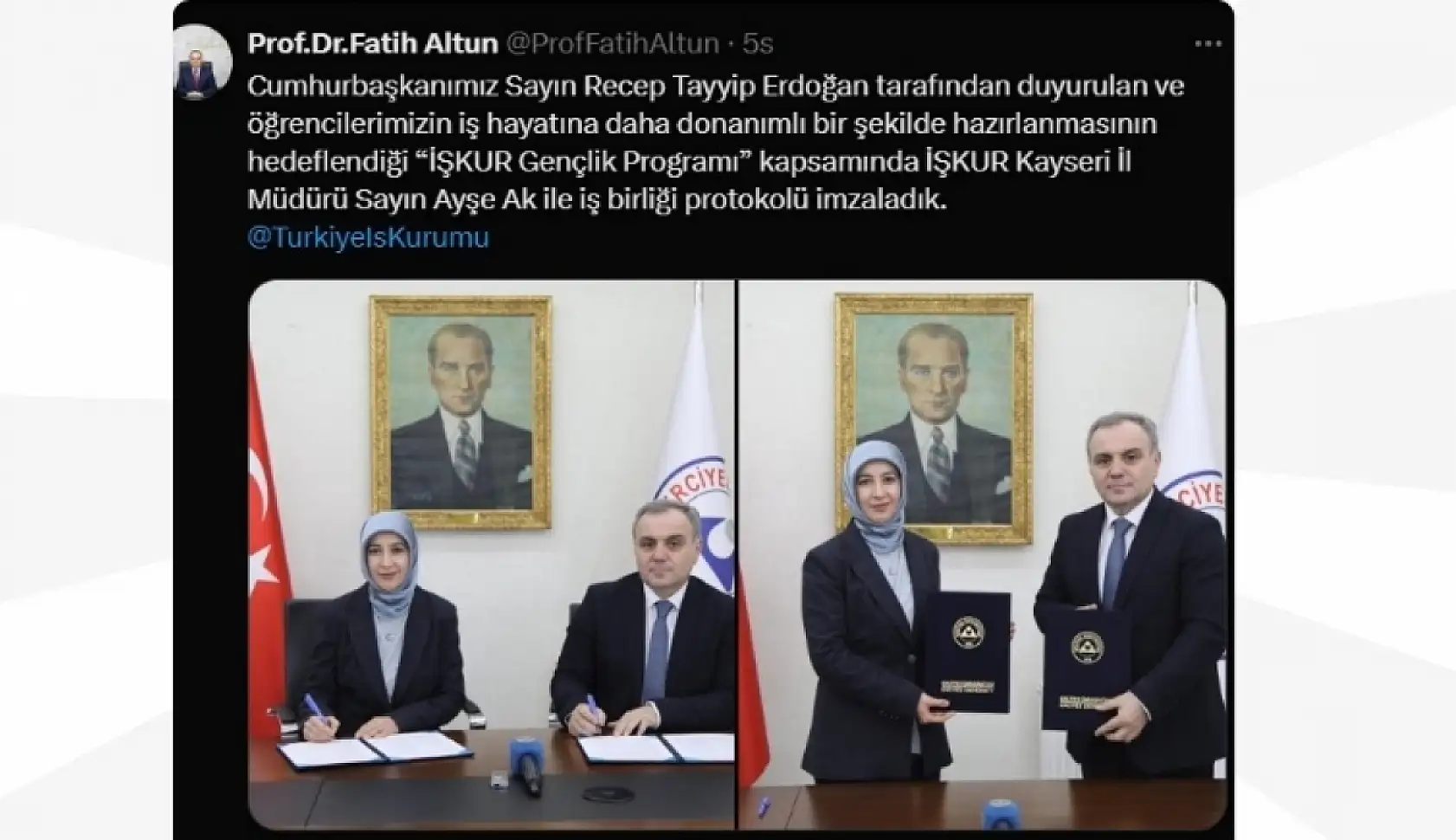 Kayseri'de sosyal medyada öne çıkanlar Erciyes Üniversitesi, KASKİ, Tarım, Büyükşehir....