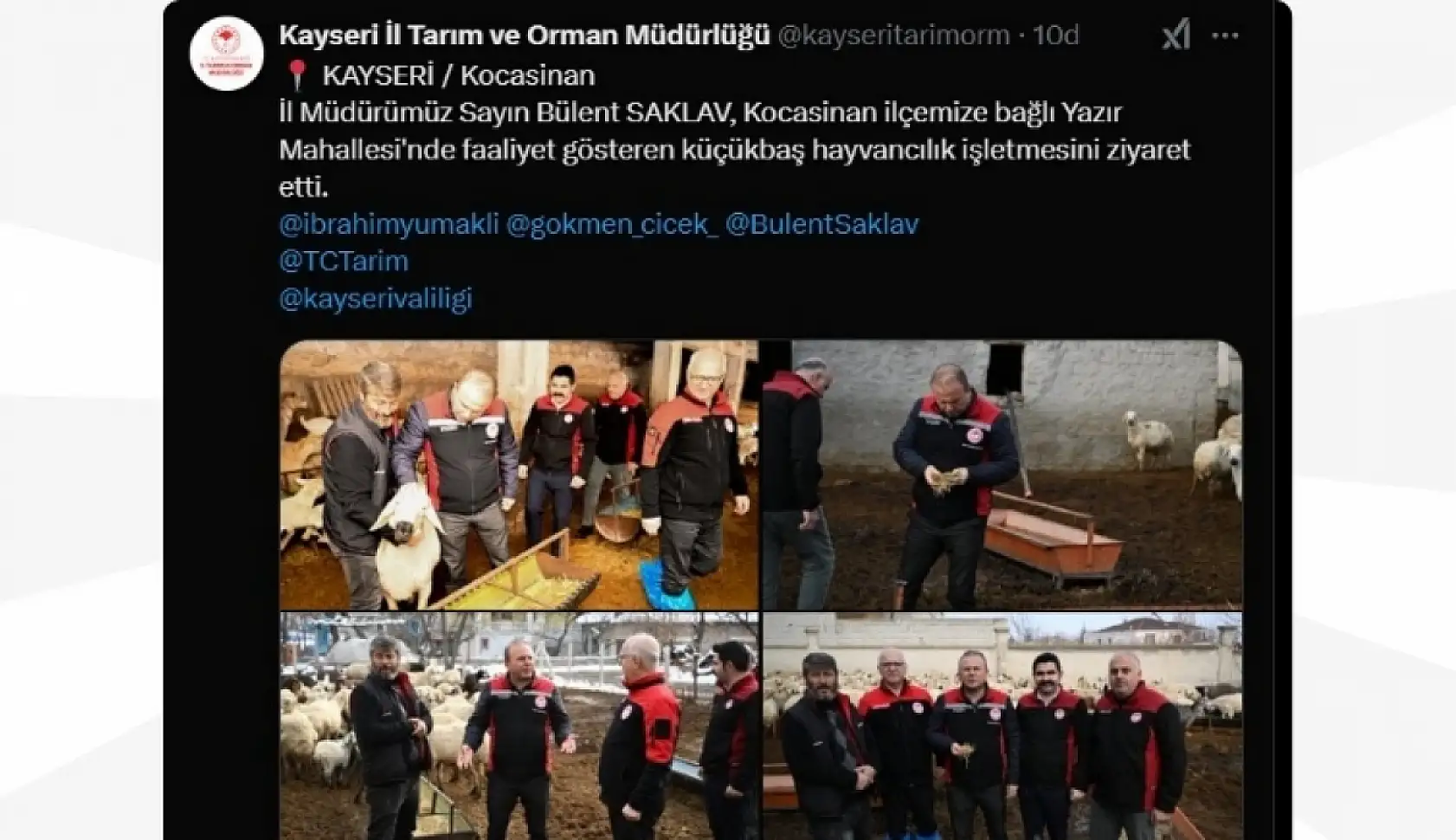 Kayseri'de sosyal medyada öne çıkanlar Erciyes Üniversitesi, KASKİ, Tarım, Büyükşehir....
