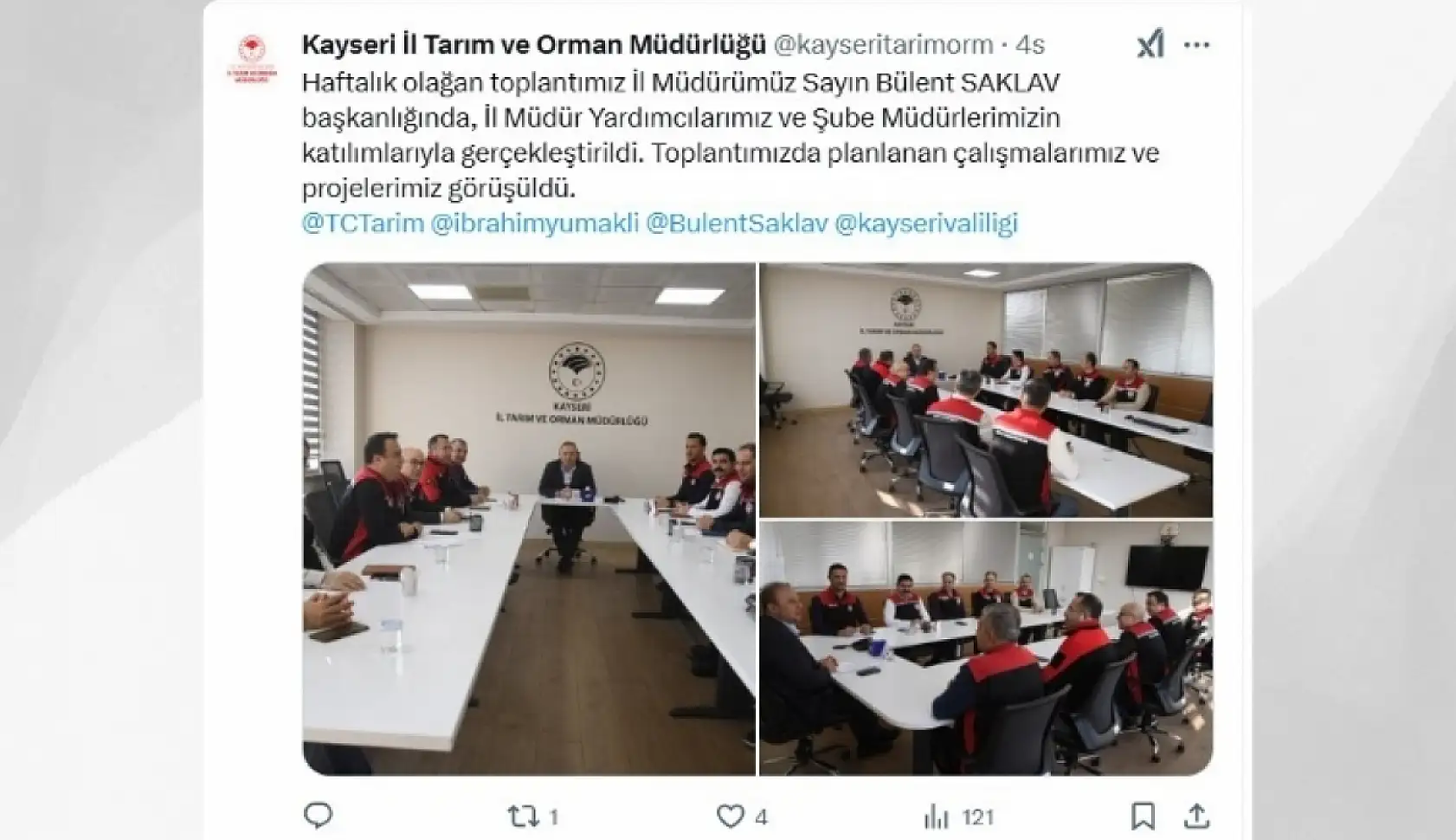 Kayseri'de sosyal medyada öne çıkanlar: Eğitim, tarım, ilçeler...