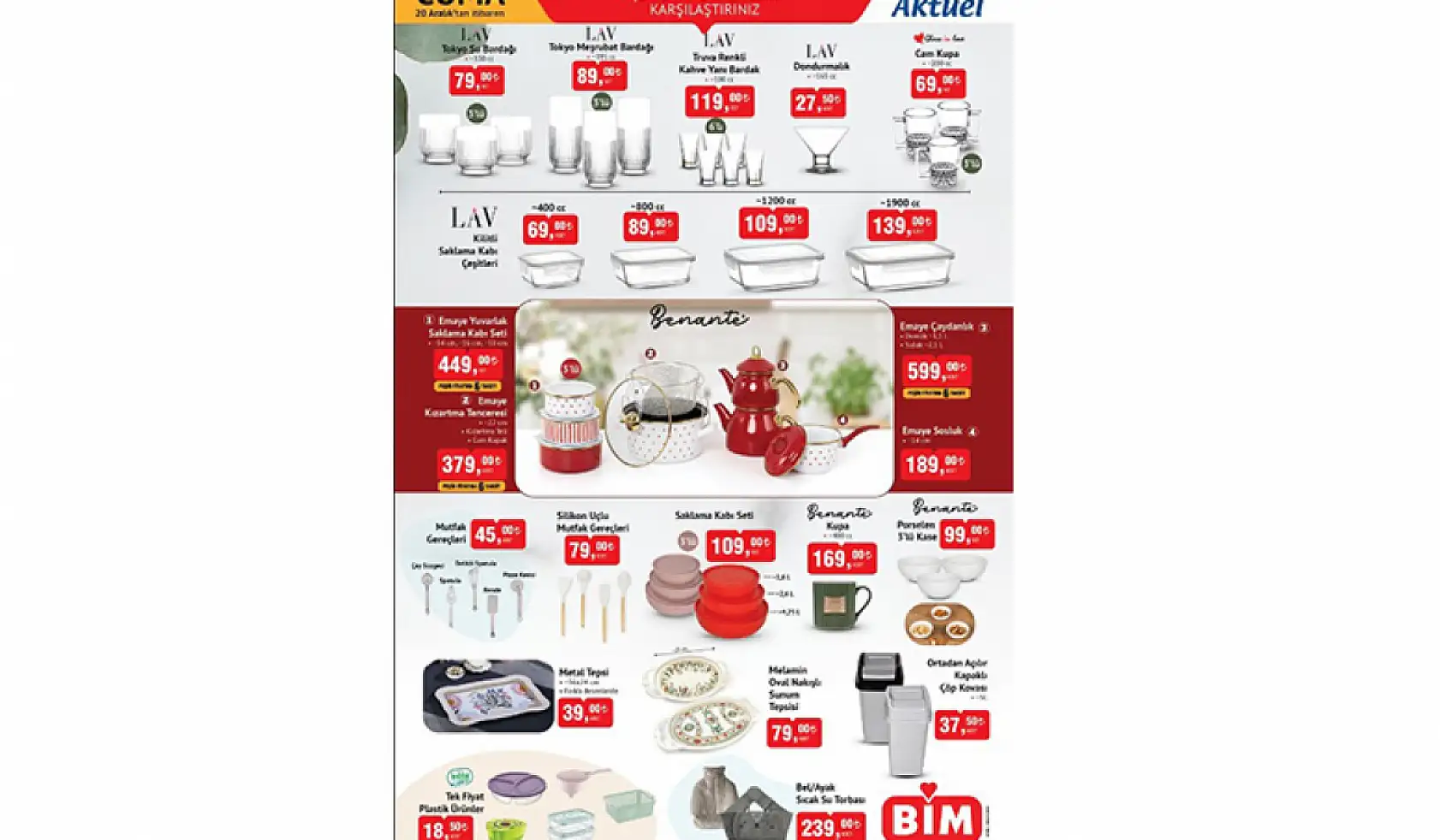 BİM 19-22 Aralık indirim kataloğu yayınlandı – Yüzlerce üründe indirim!