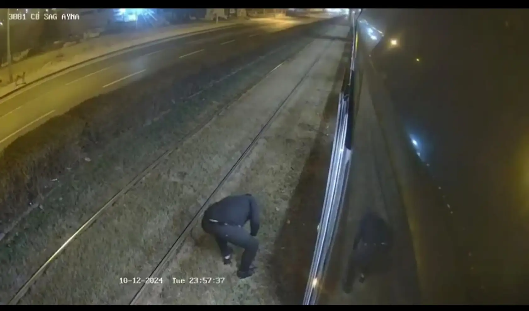 Kayseri'de raylı sistem hattında hareketli anlar!