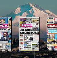 BİK'e bağlı Kayseri gazeteleri 14 Ekim'de manşete çıktı: Mustafa Aksu, Üretim İmzası...