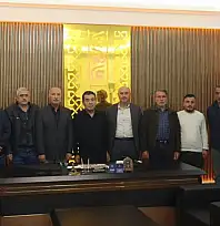 Bünyan Ticaret Odası Başkanı seçilen Yalçın ve heyetinden Metin'e ziyaret