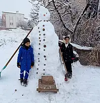Develi'de kar bayramı: Tarlaya yorgan, Parklara neşe!