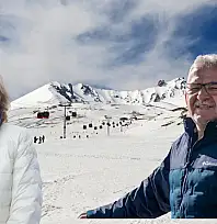 Erciyes'te merak uyandıran buluşma: Başkan Büyükkılıç, 22. Başbakan Çiller ile bir araya geldi!