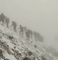 Erciyes'te nefes kesen hazırlık: 57 dağcı zirve için buluşuyor
