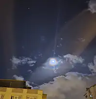 Gökyüzünde görsel şölen: Lunar Corona görüntülendi