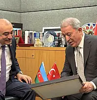 Hulusi Akar, Azerbaycanlı Büyükelçi Reşad Memmedov ile bir araya geldi