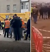 Kartal Kavşağı'nda çalışmalar durdu, işçiler greve çıktı: Firmayla işçiler arasında gerilim!