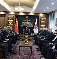 Kayseri'de dikkat çeken ziyaret! Spor ve iş dünyası bir arada