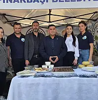 Kayseri'de herkes bu lezzetleri merak etti! Pınarbaşı standına yoğun ilgi