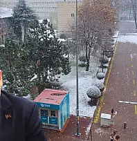 Kayseri'de okulları tatil ettirecek kar yağışı başladı!