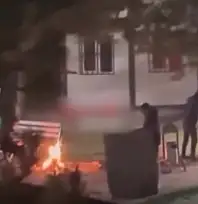 Kayseri'de parkta tehlikeli görüntüler: Polis ekipleri devrede