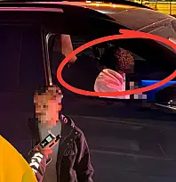 Kayseri'de trafikte uyuyakalan sürücü ceza ile uyandı!