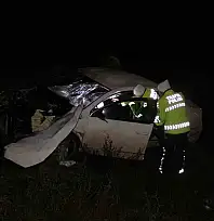 Kayseri'de feci kaza! Otomobil bariyere çarpıp uçuruma düştü