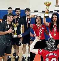Kayseri'de Yurt Lig Voleybol şampiyonları belli oldu