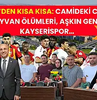 Kayseri'den Kısa Kısa: Camideki Cinayet, Hayvan Ölümleri, Aşkın Genç, Kayserispor…