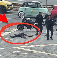 Kayseri meydanında ilginç olay: Birdenbire kendini yere attı!