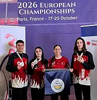 Kayseri'nin ERVA sporcularından Paris'te Avrupa başarısı!