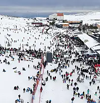 Kayseri'nin incisi Erciyes'te bu hafta da manzara değişmedi!