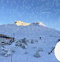 Kayseri'ye lapa lapa kar yağıyor: Erciyes'te kar kalınlığı belli oldu!