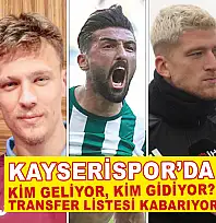 Kayserispor'da kim geliyor, kim gidiyor? Transfer listesi kabarıyor