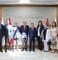 KKTC 5'inci Cumhurbaşkanı Ersin Tatar'dan Vali Çiçek'e ziyaret