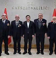 Muharip gaziler Vali Gökmen Çiçek'i ziyaret etti