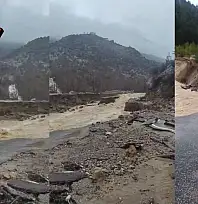 Sağanak etkili oluyor: Kayseri-Kozan karayolu ulaşıma kapandı