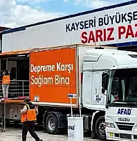 Sarız'da deprem simülasyon tırı vatandaşlarla buluşacak!