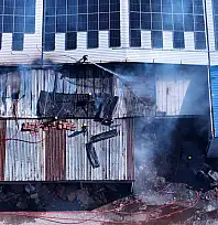 Tekstil fabrikasında korkutan yangın!