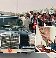 Turgut Özal'ın Kayseri'den kareleri dikkat çekti: Kayseri'nin kasabasını ilçe yapacak kararı burada imzaladı!