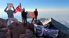 Erciyes zirve tırmanışı başarıyla tamamlandı
