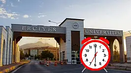 Erciyes Üniversitesi'nde büyük gün için geri sayım başladı