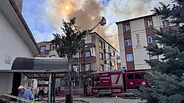 Kayseri'de korkutan çatı yangını: 1 saat sonra söndürüldü