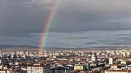 Kayseri'de önce yağmur sonra güneş sonuç: Gökkuşağı...