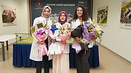 Kayseri Şehir Hastanesi'nde 3 kadın hekim aynı anda başardı!
