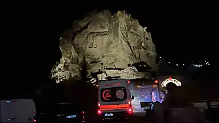 Uçhisar Kalesi zirvesinde turist rahatsızlandı