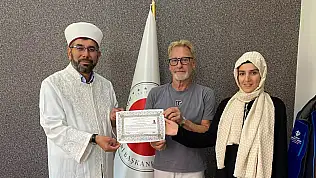 Alman vatandaşı Kayseri'de Müslüman oldu!