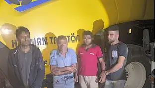 Buğday hırsızlığı operasyonunda 4 şüpheli yakalandı